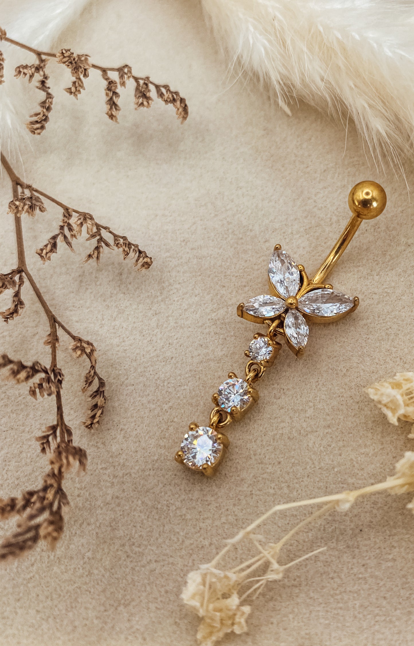 Bauchnabelpiercing Celestial Bloom