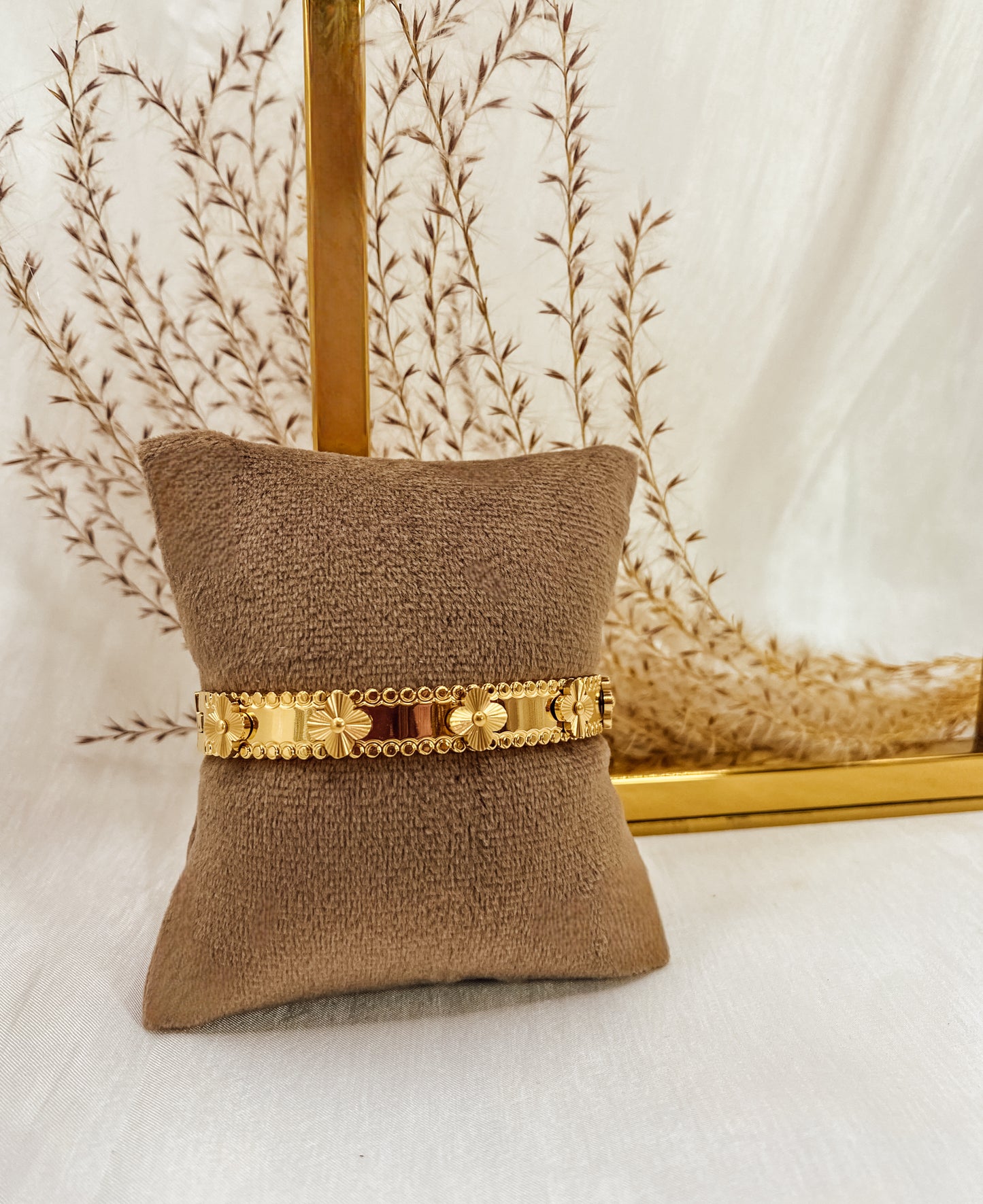 Armreif Golden Flower