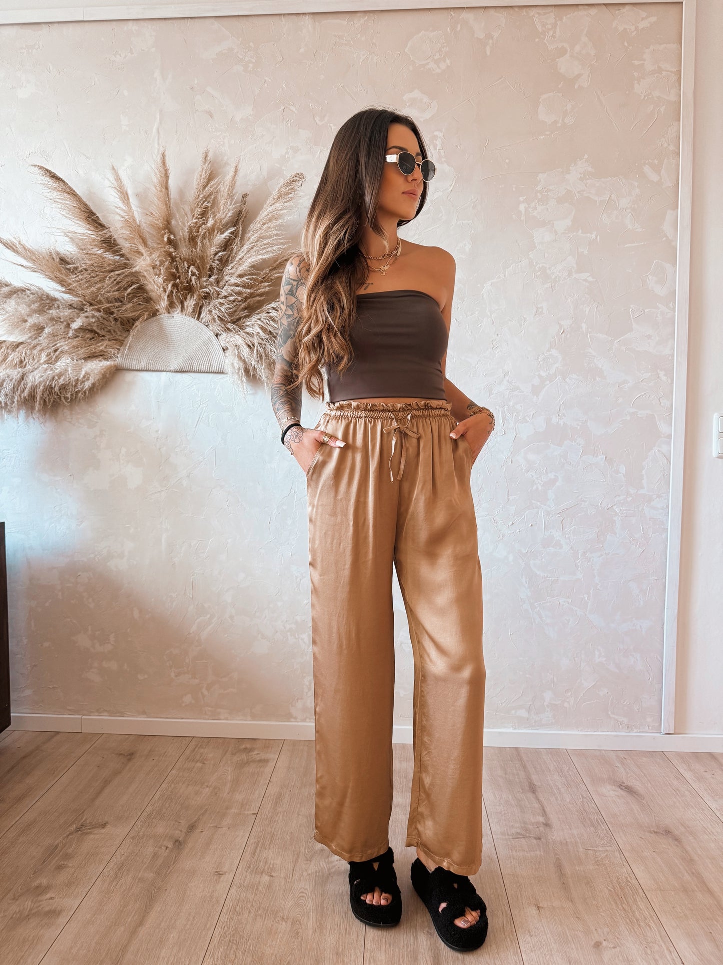 Stoffhose Tancika Brown