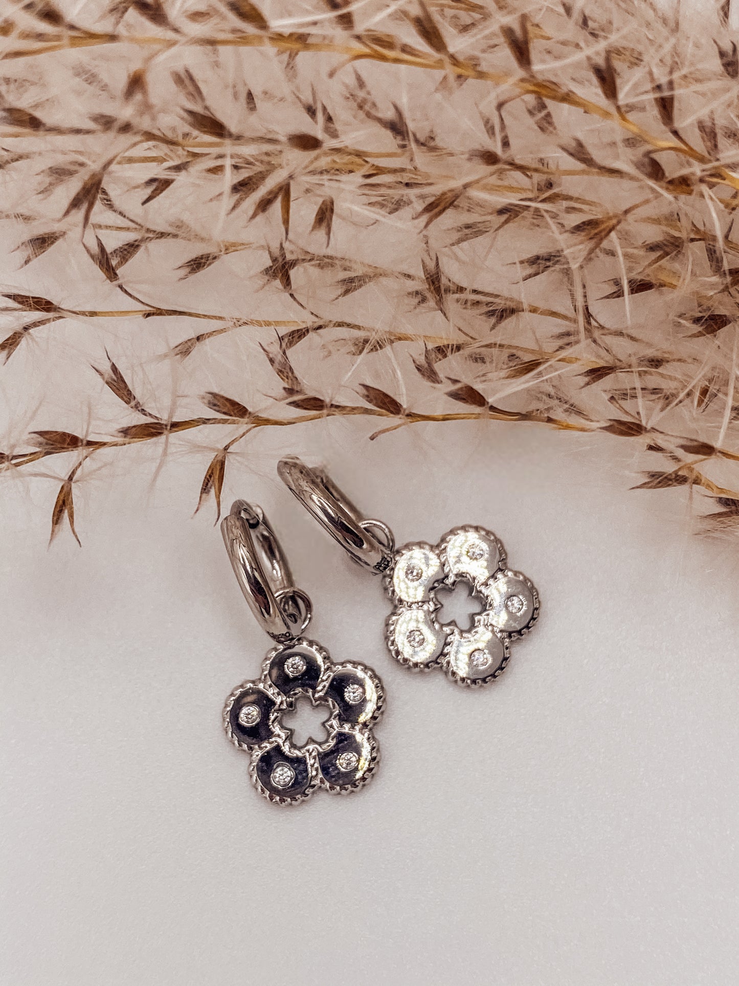 Ohrringe Silver Bloom