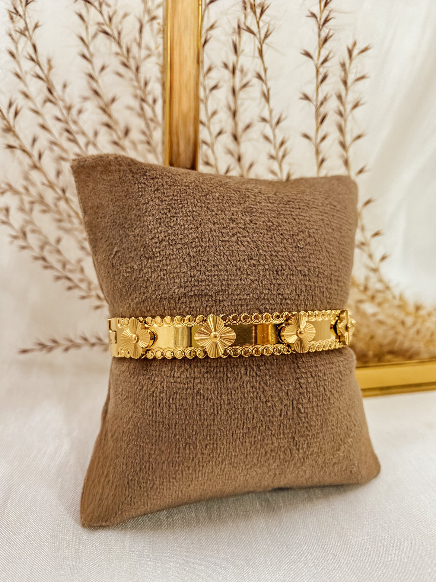 Armreif Golden Flower