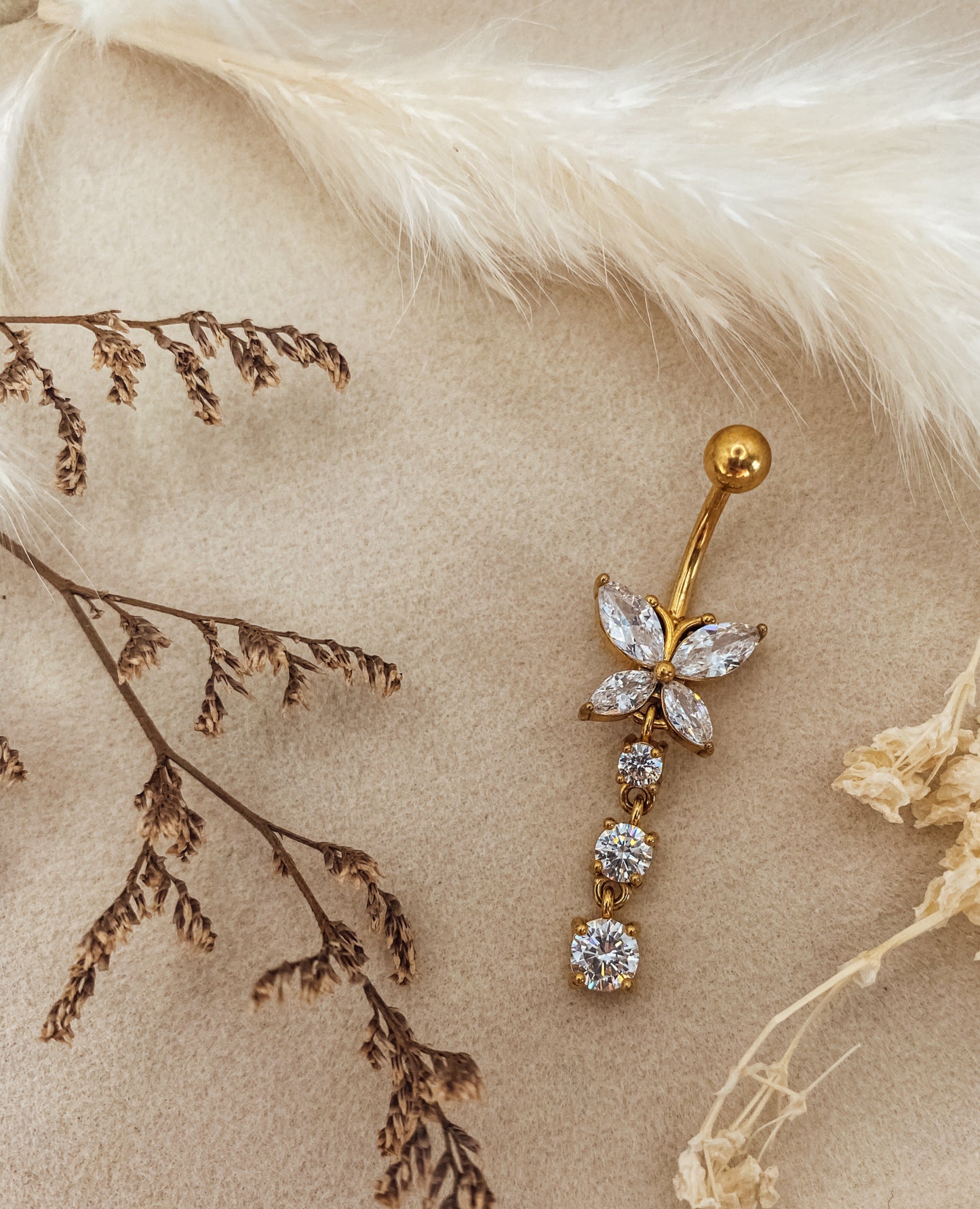 Bauchnabelpiercing Celestial Bloom