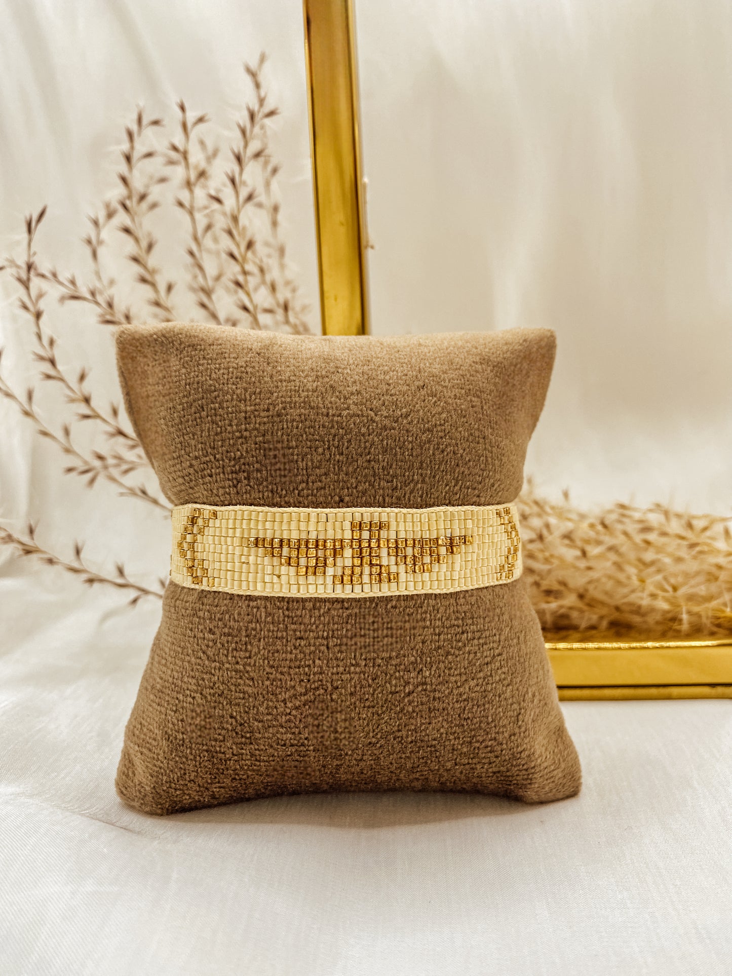 Armband Tribal Beige