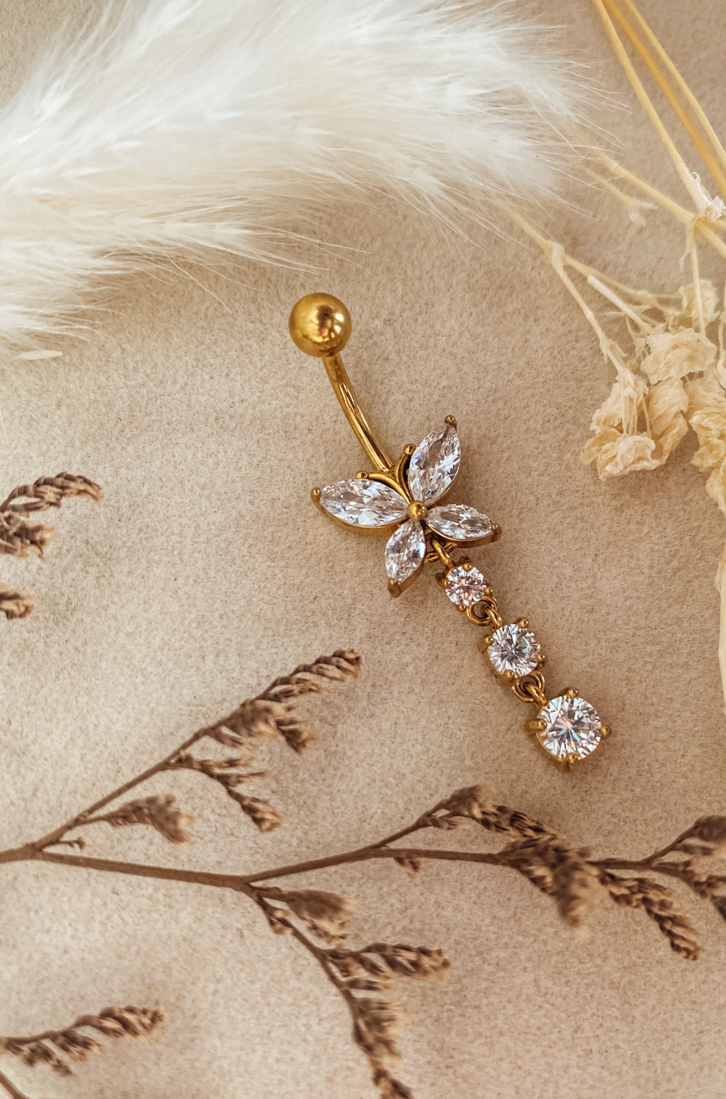 Bauchnabelpiercing Celestial Bloom