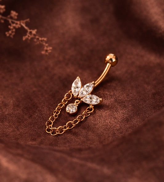 Bauchnabelpiercing Gilded Petals