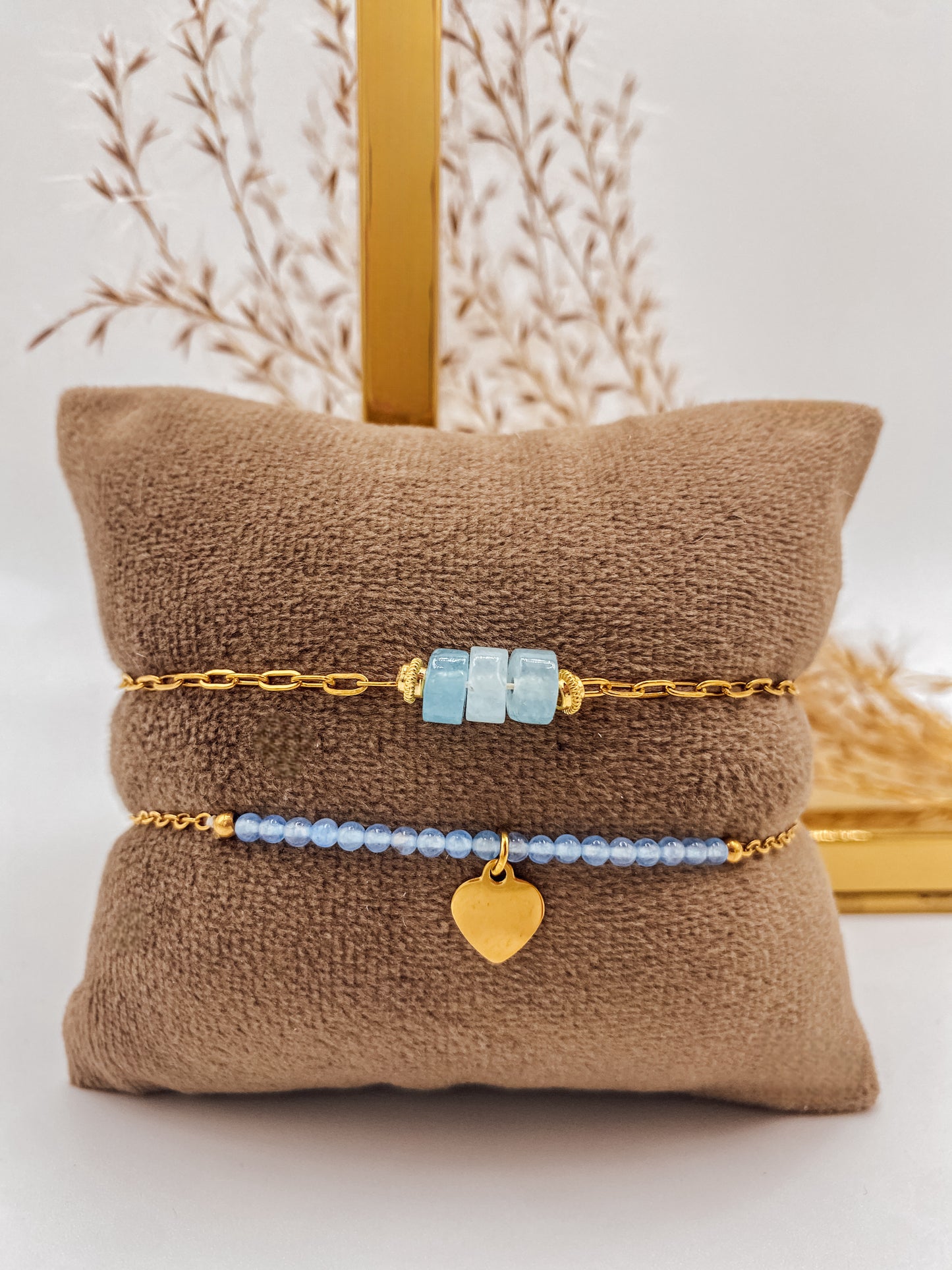 Armband Set Blue Heart