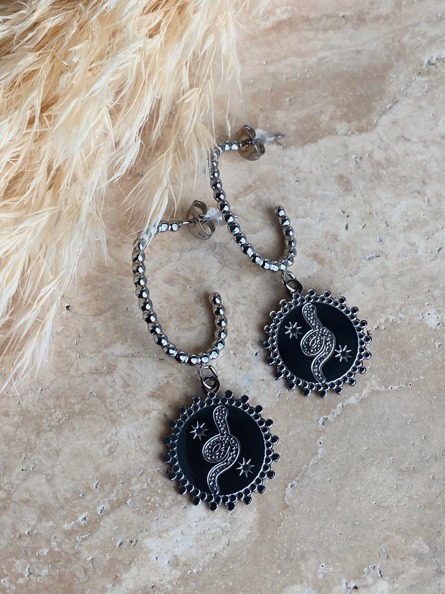 Ohrringe Silver Snake