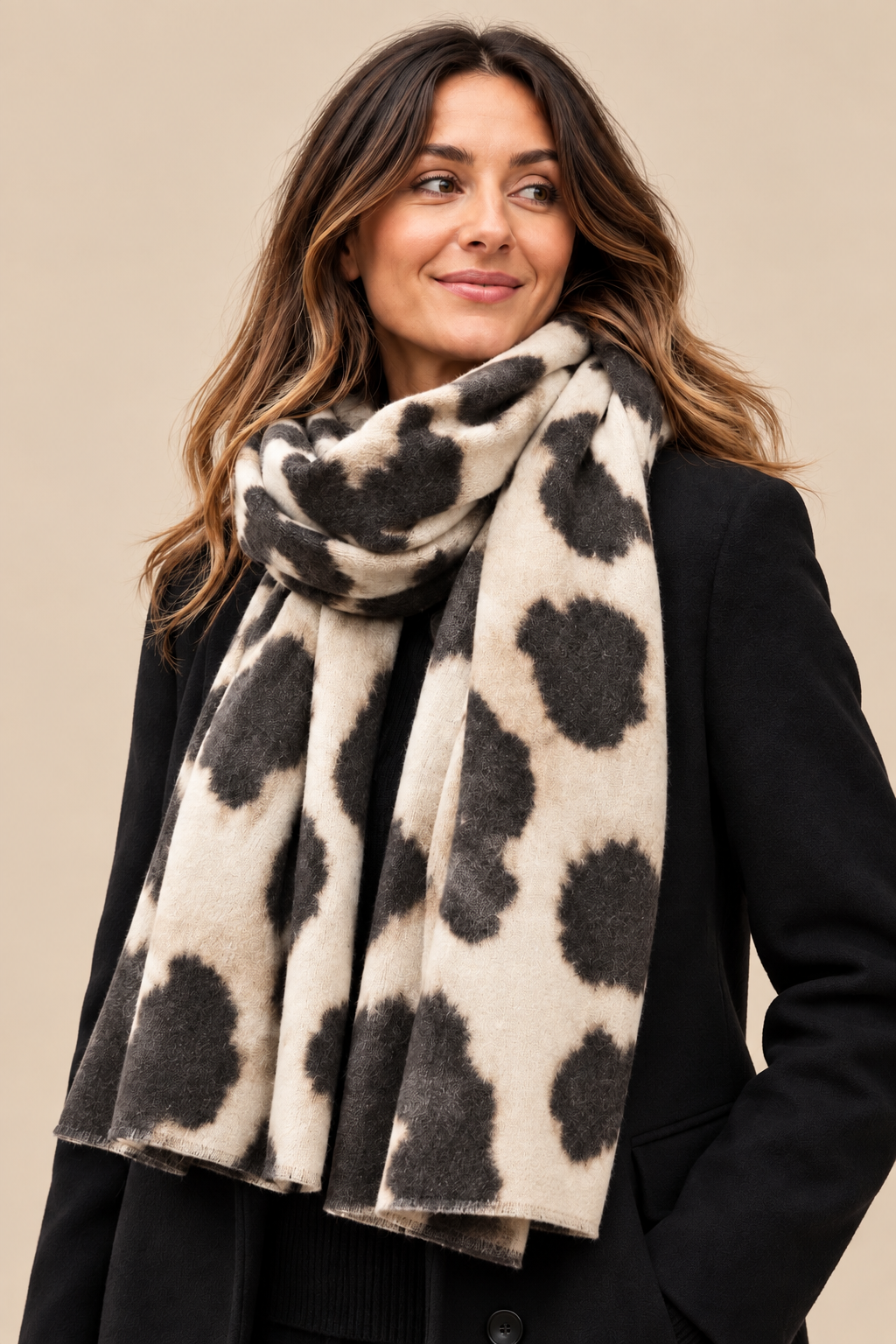 Schal Taupe Leo