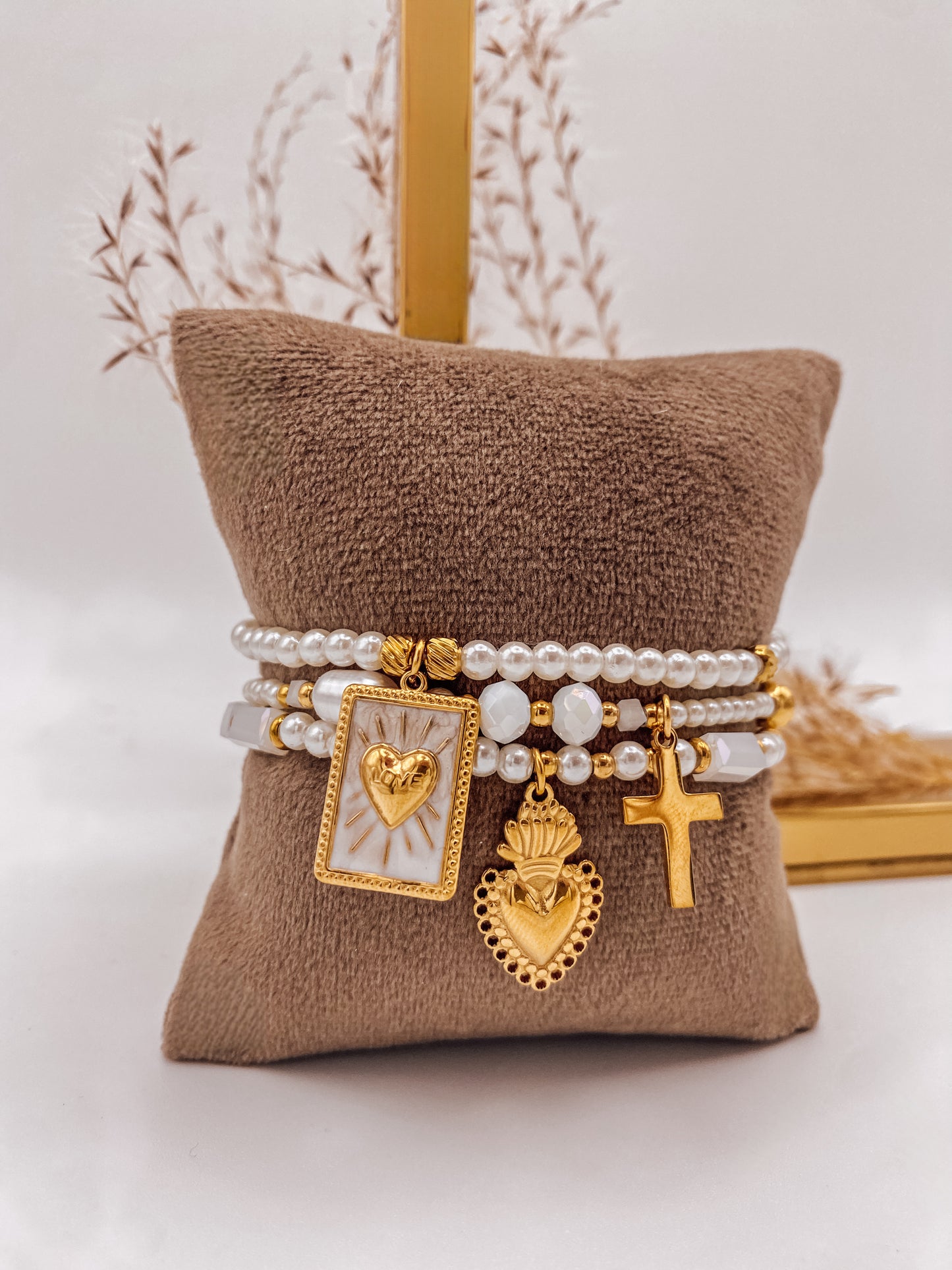 3er Armband Lanika weiß