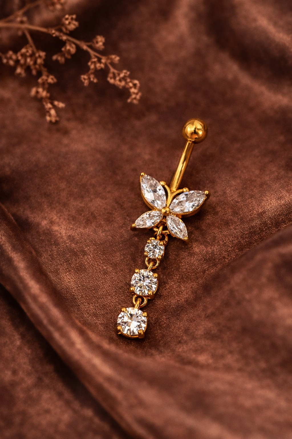 Bauchnabelpiercing Celestial Bloom